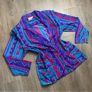 Colorful Geometric Women's Blazer